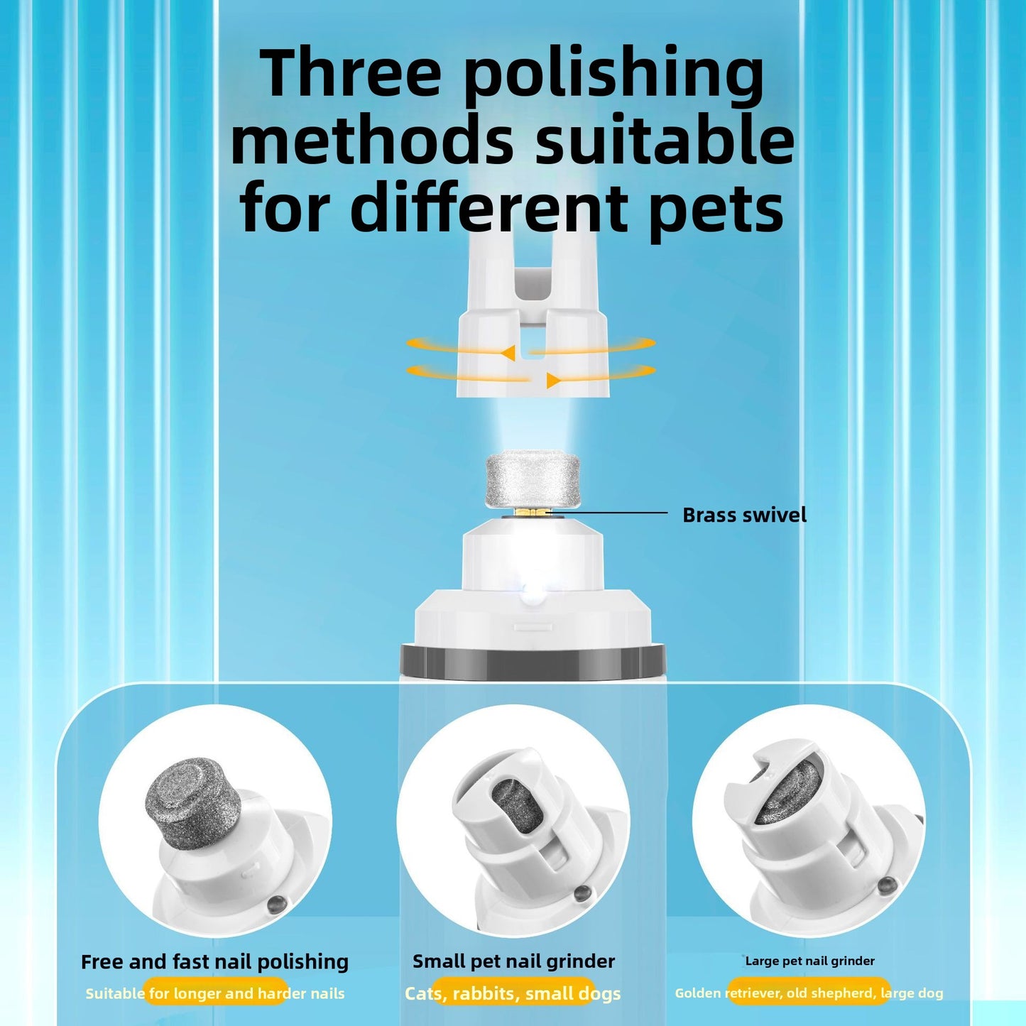 Pet Nail Grinder with LED Light