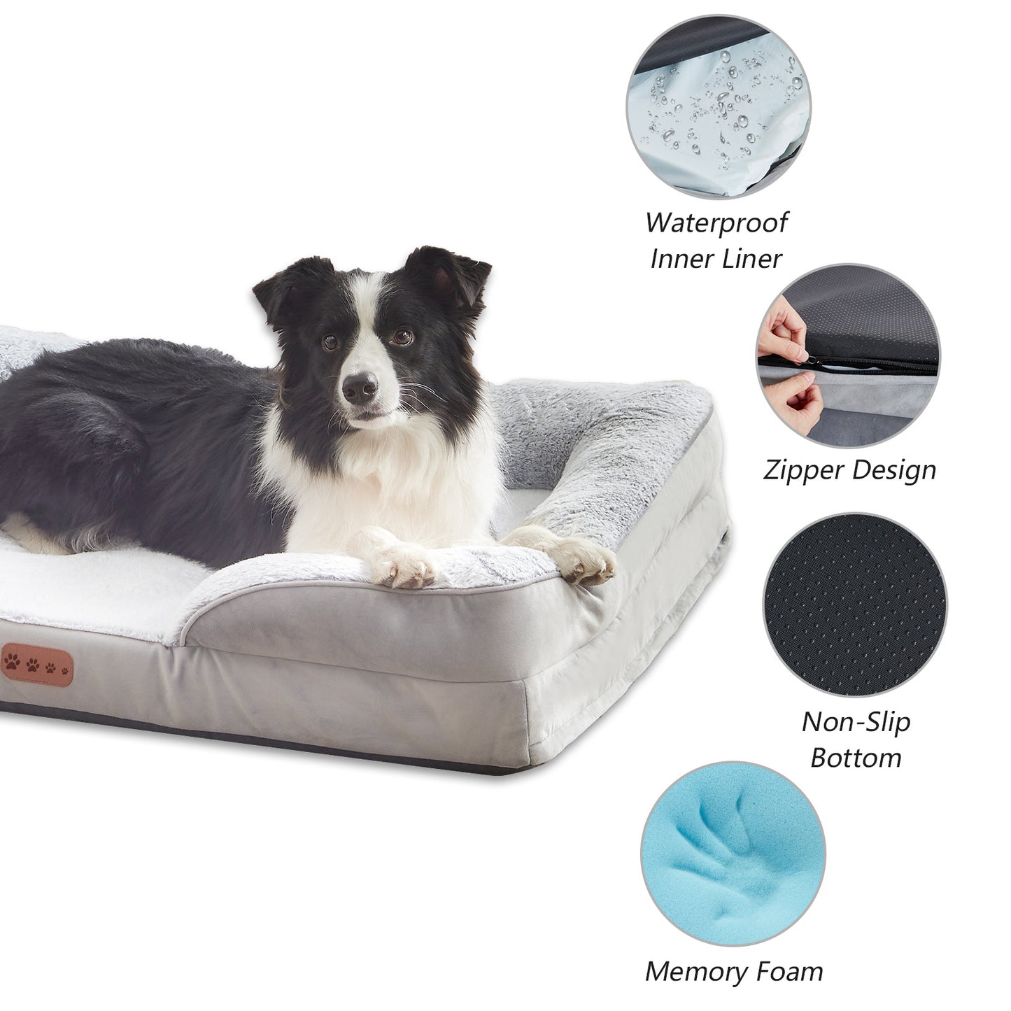 Removable Memory Foam Pet Bed