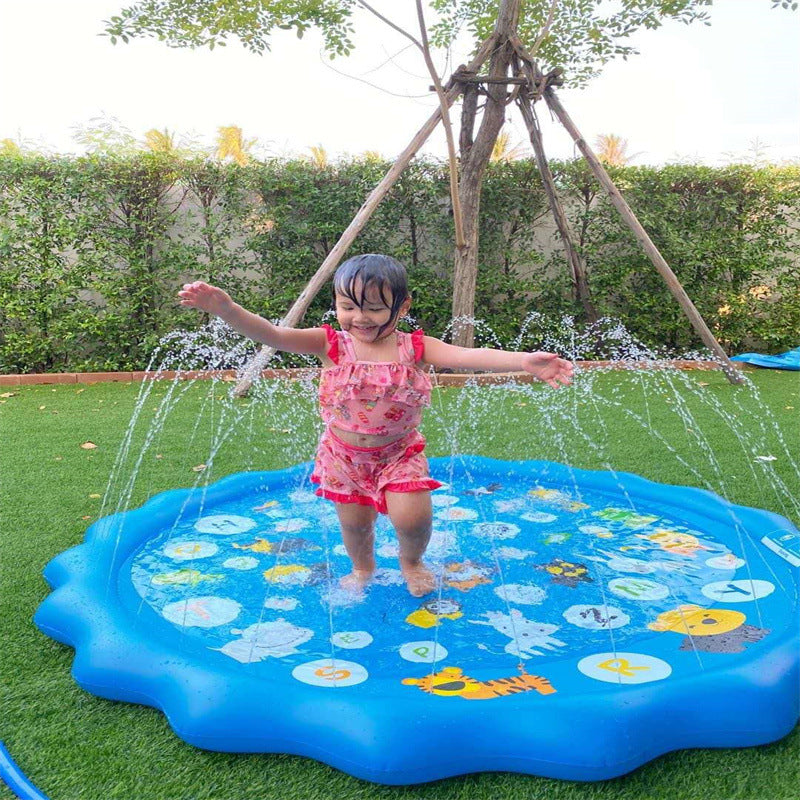 Interactive Outdoor Water Spray Mat for Kids and Pets