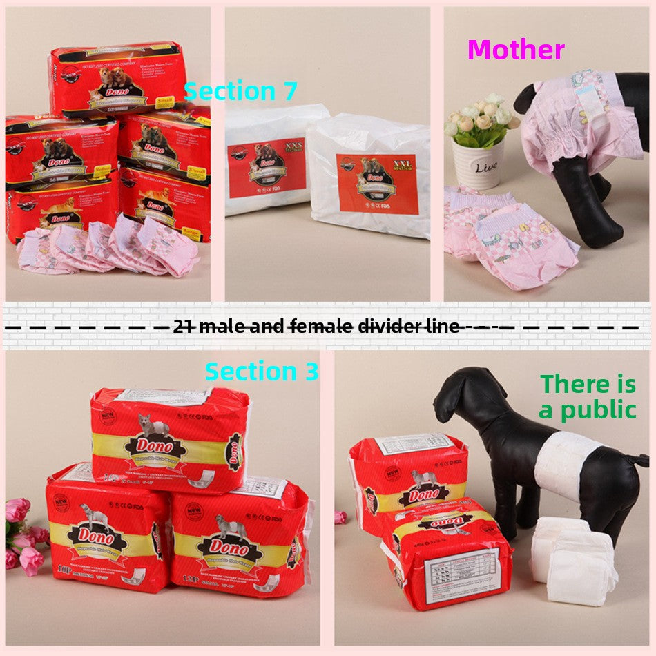 Dog Diapers for Male and Female Pets